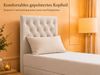 Best for Home Boxspringbett Trinity K-14 Boxspringbett mit Bettkasten & Bonnell-Federkern (Einzelbett, Polsterbett gepolstertes Kopfteil, Jugendbett, Kinderbett, 3-St, 70x200 80x200 90x200 100x200 cm), Handwerksqualität, TOP Preis-Leistungs-Verhältnis Bild 4