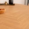 HOME DELUXE Esstisch Oval AVENTIS inkl. Sternfuß - 200 x 120 cm Fishbone Oak Bild 5