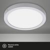 LED Deckenleuchte, Aufbaulampe, chrom-matt, D 30 cm Bild 4