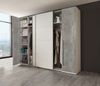 Kleiderschrank >Ketty< in Weiß / Beton - 315x225x61cm (BxHxT) Bild 3