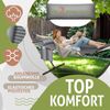 KESSER® Hängematte HILL mit Gestell Kissen Doppelhängematte für 2 Personen-Stabiler Rahmen -200kg Belastbarkeit Indoor & Outdoor XXL Hängesessel Doppel Mehrpersonen Garten Pool Balkon Terrasse Grau Bild 3