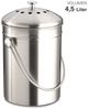 Weis 18628 Edelstahl Biomüll Abfalleimer 4,5L mit Kohlefilter Bild 3