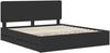 vidaXL Bettrahmen mit Schubladen Schwarz 180 x 200 cm Ingenieurs Holz 3412568 Bild 4