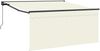 vidaXL Einziehbare Markise Creme 300 x 250 cm Polyester und Aluminium 3329921 Bild 2