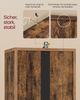 VASAGLE CUSTOS Kollektion - Bücherregal, 4-stöckiges Regal, offenes Aufbewahrungsregal, mit verstellbaren Ablagen, 24 x 30 x 106 cm, für Wohnzimmer, Homeoffice, Schlafzimmer, vintagebraun Bild 4