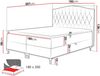 Boxspringbett Sekawa, natur, 180x200 cm Bild 4