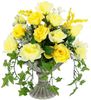 Kunstblume Rosen, I.GE.A, Höhe 35 cm, Im Pokal aus Keramik Grabschmuck Künstliche Blumen Rose Bild 2