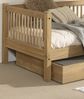 Home affaire Daybett Forrest 90/200 aus massiver Eiche, Oberfläche geölt, stabil gebaut, mit Sprossenumrandung, Rausfallschutz vorne, ohne o. mit Bettschublade Bild 4