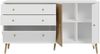 Forte HARLLSON Sideboard 160, EasyKlix by FORTE, Kommode mit 2 Schubladen und 3 Türen, Skandinavischer Stil, Holzwerkstoff, Mauvella Eiche Holzdekor, 160 cm breit x 86 cm hoch x 41 cm tief Bild 4
