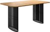 Esszimmertisch Abeior (Farbe: Schwarz / Eiche Craft Gold) Bild 3