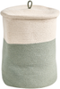 Aufbewahrungskorb 2er Set SILOPI Baumwolle Hellbeige Grün Bild 4