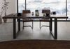 Baumtisch Akazie 180x90x77 braun lackiert / U-Beine anthrazit matt FREEFORM 5 Bild 2