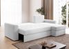 AX LIVING Karaman Schlafsofa mit Bettkasten Eckcouch Perlweiß Sofa 238 Bild 4