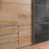 Lomadox Schwebetürenschrank VIESTE-43 Kleiderschrank, 225cm breit, mit Schubladen, graphit mit Eiche Bild 3