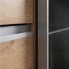 Lomadox Schwebetürenschrank VIESTE-43 Kleiderschrank, 225cm breit, mit Schubladen, graphit mit Eiche Bild 4