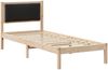 vidaXL Bettrahmen Schwarz 80 x 200 cm Massives Kiefernholz 878151 Bild 2
