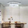 oyajia LED Deckenleuchte Moderne 9K Kristall Edelstahl Deckenlampe, 16W Unterputz Deckenleuchte, ‎Kaltweiß, Luxus Mini Kronleuchter LED Deckenlampe, für Flur, Esszimmer, Hotel Bild 4