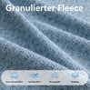 Modulares Ecksofa 79cm×366cm×104cm aus granuliertem Fleece – rahmenloses Wohnzimmersofa in Blau Bild 5