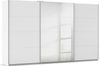 rauch Kleiderschrank, Schwebetürenschrank KULMBACH, 3-türig, 1 Spiegeltüre, inkl. Türdämpfer und weiterem Zubehör, Alpinweiß, 360 x 211 x 62 cm Bild 3