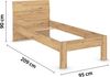 rauch Bett FLEXX, Eiche Artisan, 95 x 90 x 209 cm Bild 4