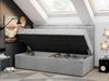 Kinderbett BANCO, Boxspringbetten für Kinderzimmer, Jugendbett, Einzelbett mit Matratze - Hellgrau Velvet - Topper Visco Bild 2
