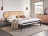 Bett mit Lattenrost Polyrattan BOULIN 160 x 200 cm Schwarz Bild 3