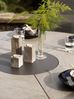 Gartenesstisch Kenora aus Aluminium und Keramik, modern, rund in Grau, für 4–6 Personen Bild 3