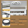 ZMH Deckenleuchte LED Wohnzimmerlampe Modern - Deckenlampe 48W mit Fernbedienung Schwarz Schlafzimmerlampe für Wohnzimmer Schlafzimmer Bild 5