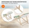 ECD Germany Gartenliege Holz Liegestuhl Beachstuhl klappbarer Strandstuhl Strandliege Liege, 2 St, 2er Set Sonnenliege mit 3-Fach verstellbarer Rückenlehne Relaxliege Bild 4