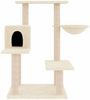 vidaXL Kratzbaum mit Sisal-Kratzsäulen Creme 82,5 cm 172385 Bild 3