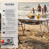 tectake Campingtisch Aluminium Klapptisch - faltbar, wetterfest, 90 x 52 x 47 - 70 cm (Outdoor Beistelltisch Tina, 1-St, 1 tlg), Stabiler Campingtisch mit praktischer Faltfunktion Bild 2
