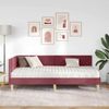 vidaXL Eckbettgestell mit Matratze Sonstiges 2 pcs Grau Stoff 3393744 Bild 3
