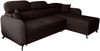 AX LIVING Ecksofa mit Schlaffunktion Ribella 5 in L 265 cm, Samt schokobraun Rechts Bild 2