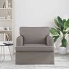 vidaXL Sofa Taupe 84 x 80 x 85 cm Stoff 42024480 Bild 3