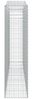 vidaXL Gabionen mit Hochbogen 9 Stk. 400x50x200/220cm Verzinktes Eisen 3146028 Bild 5