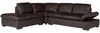 Vente-unique - Ecksofa Leder - Ecke Links - Braun- ONYX II Bild 5