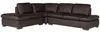 Vente-unique - Ecksofa Leder - Ecke Links - Braun- ONYX II Bild 5