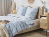 Bettwäsche-Set Blumenmuster EVERGREEN 200x220 cm Baumwoll-Satin Hellblau Bild 3