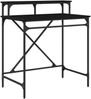 vidaXL Schreibtisch Schwarz Eichen-Optik 80 x 50 x 90 cm Holzwerkstoff 881281 Bild 2