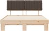 vidaXL Bettgestell mit gepolstertem Kopfteil Taupe 160 x 200 cm 877477 Bild 5