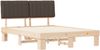 vidaXL Bettgestell mit gepolstertem Kopfteil Taupe 160 x 200 cm 877477 Bild 4