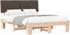 vidaXL Bettgestell mit gepolstertem Kopfteil Taupe 160 x 200 cm 877477 Bild 2