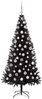 vidaXL Weihnachtsbaum mit 300 LEDs mit Ständer Schwarz 180 cm PVC 3396480 Bild 4