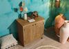 Kommode Mango 80x48x78 natur lackiert KASHMIR #108 Bild 2