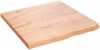 vidaXL Tischplatte Hellbraun 60x60x(2-4) cm Massivholz Eiche Behandelt 3156351 Bild 2
