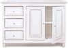 Sideboard Etello aus Mangoholz, Landhausstil, weiß, 120 cm Breite, mit 3 Schubladen und 2 Türen Bild 2