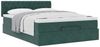 vidaXL Ottoman-Bett mit Matratze Dunkelgrün 140x190 cm Samt 3311846 Bild 5