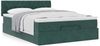 vidaXL Ottoman-Bett mit Matratze Dunkelgrün 140x190 cm Samt 3311846 Bild 4
