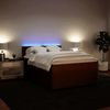 vidaXL Boxspringbett mit Matratze Rosa 140x190 cm Samt 3290033 Bild 4
