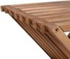 Teak Beistelltisch STEP Natural Hocker Massivholz klappbar Bild 4